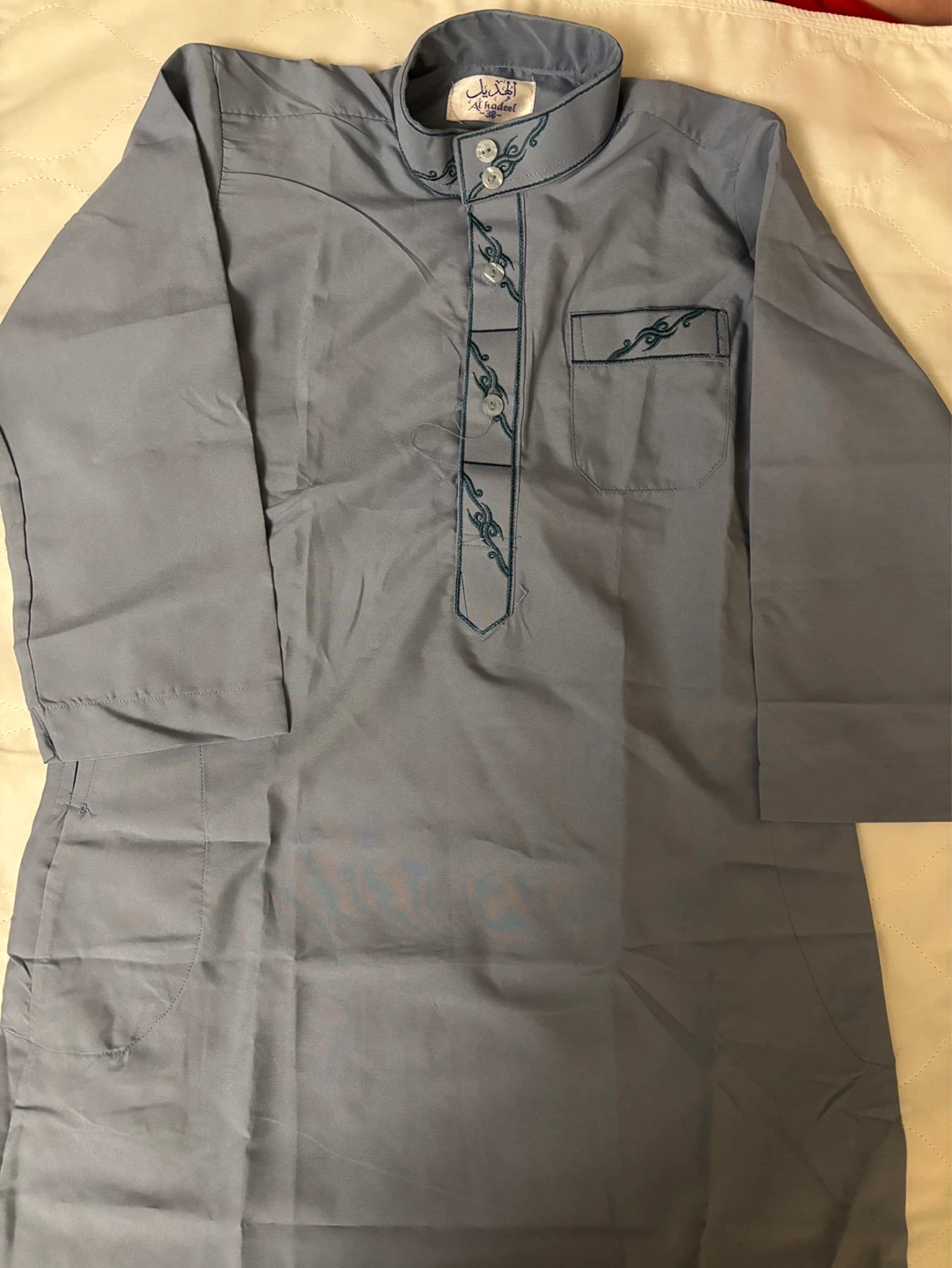 Al Hadeel Grey Thobe for Boys