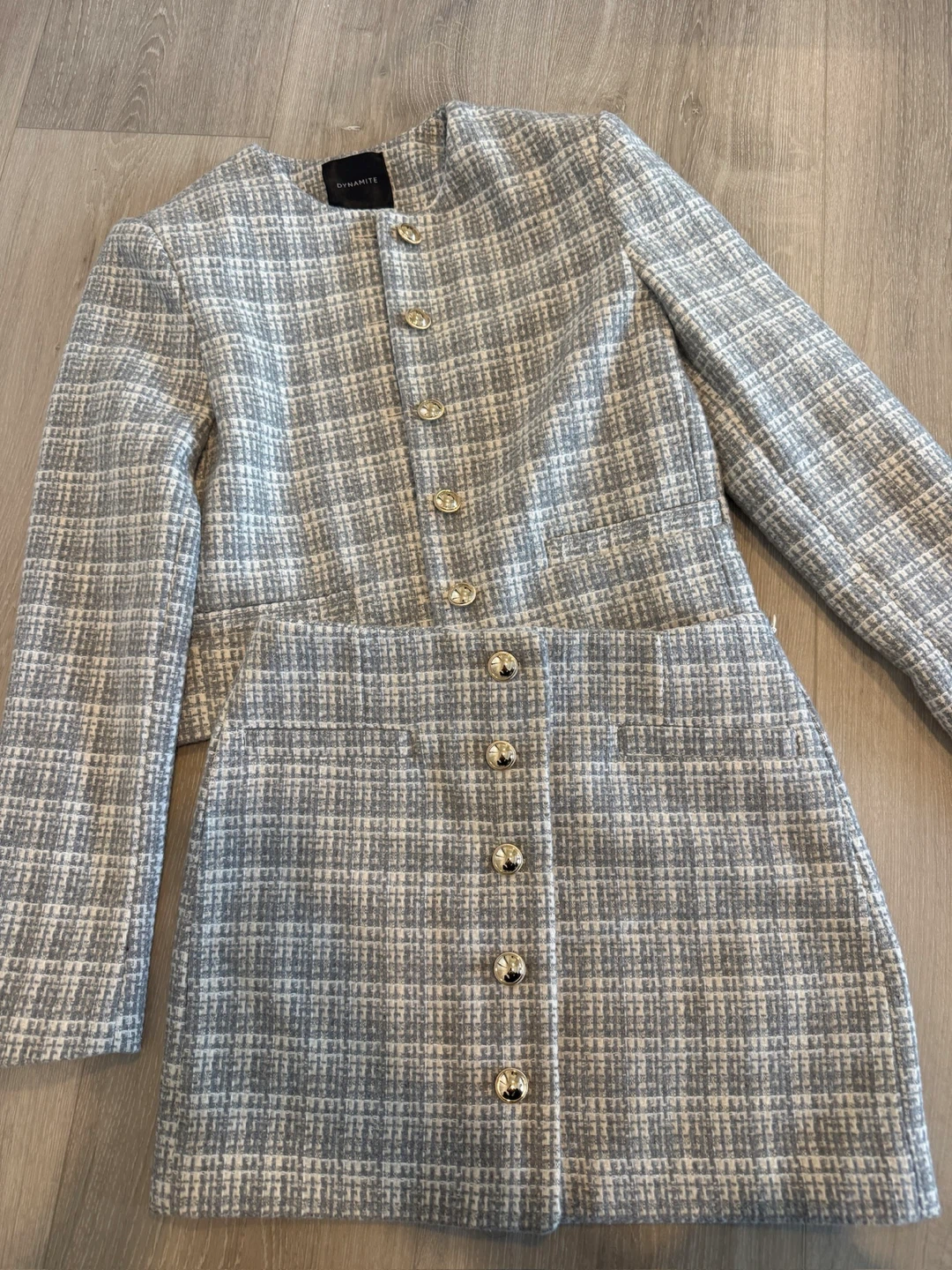 Dynamite Tweed Blazer Jacket XS
