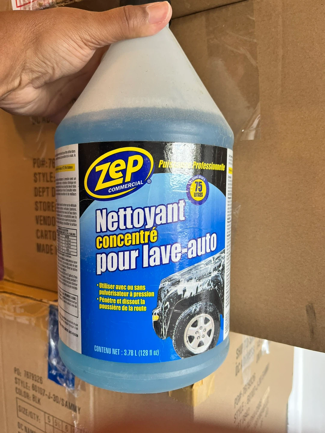 Zep Commercial Concentrated Car Wash Cleaner - 3.78 L