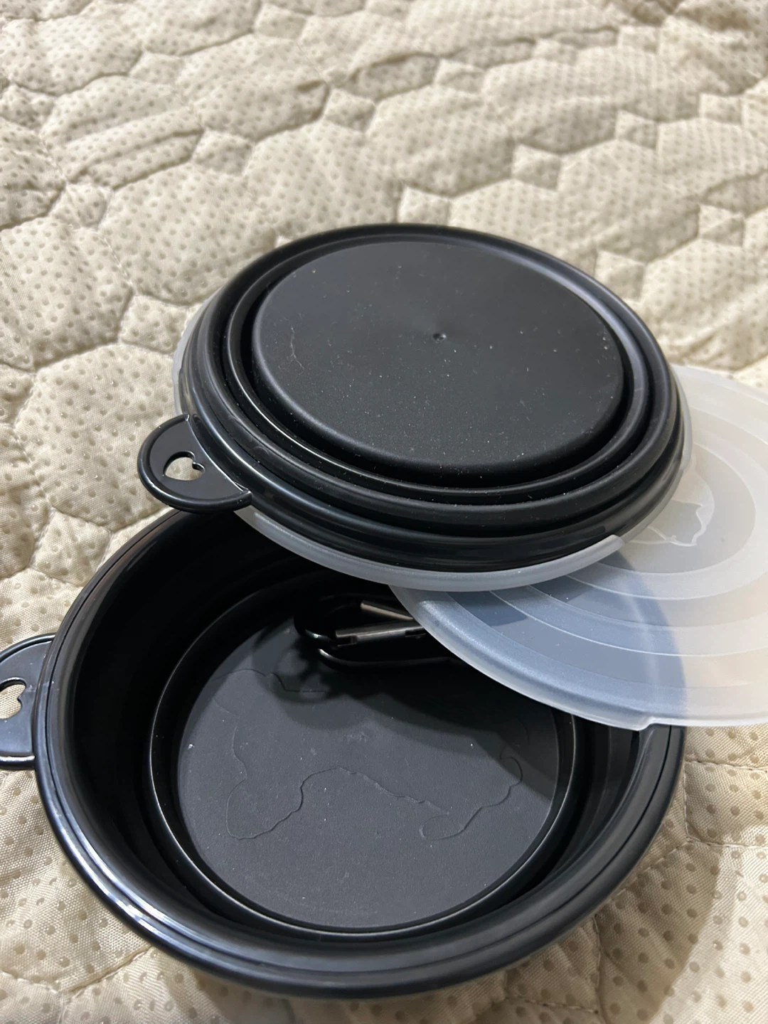 New 2 pack Foldable Collapsible Pet Food and Water Bowl - photo 4