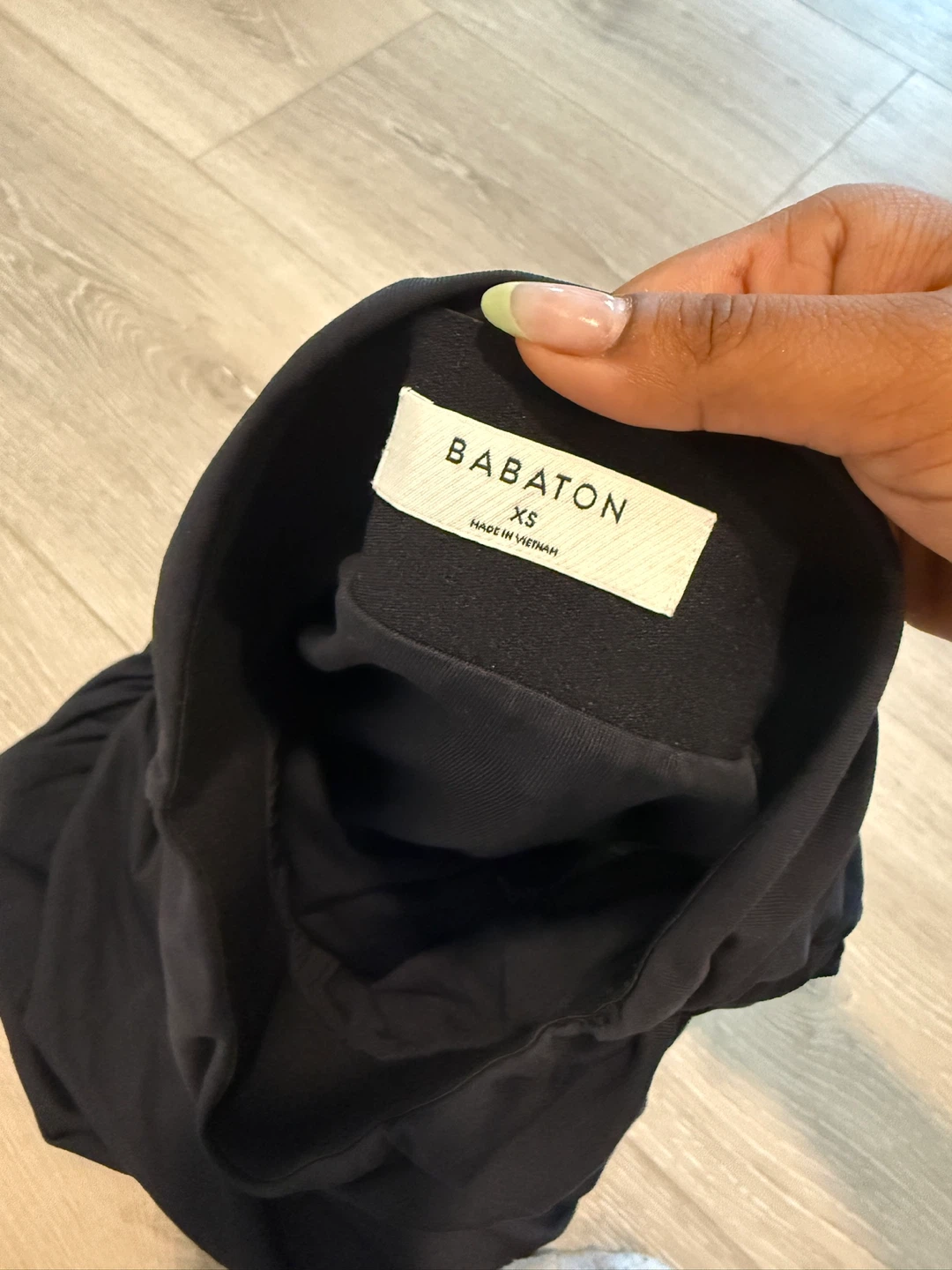 Babaton Black Ruched Mini Skirt XS - photo 3