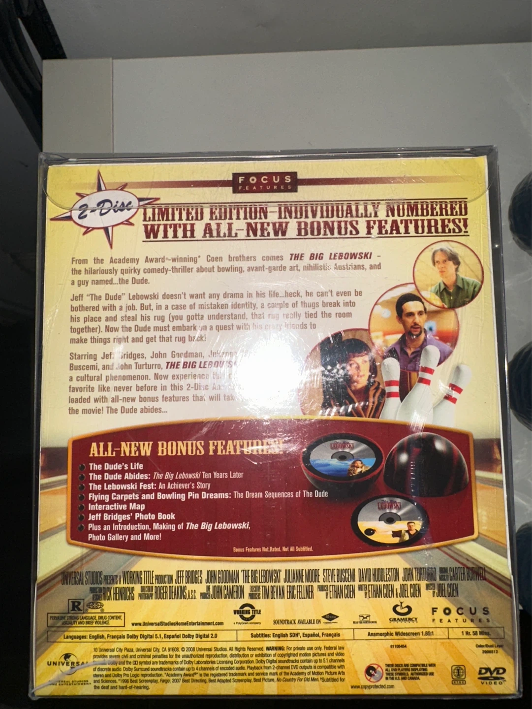 The Big Lebowski 10th Anniversary Limited Edition 2-Disc Set - photo 2