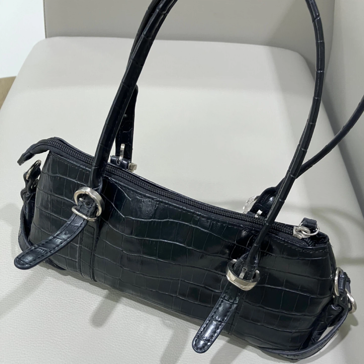 (Prada) Croc Embossed Shoulder Bag - *Not Sure If Authentic* - photo 3