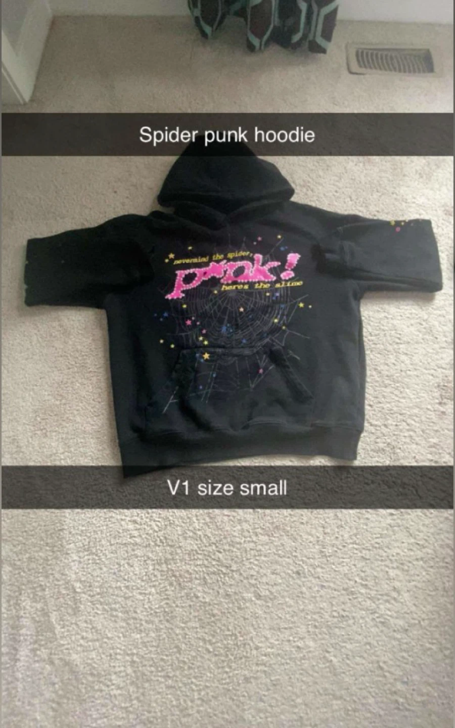 Spider Punk Hoodie V1 Size Small