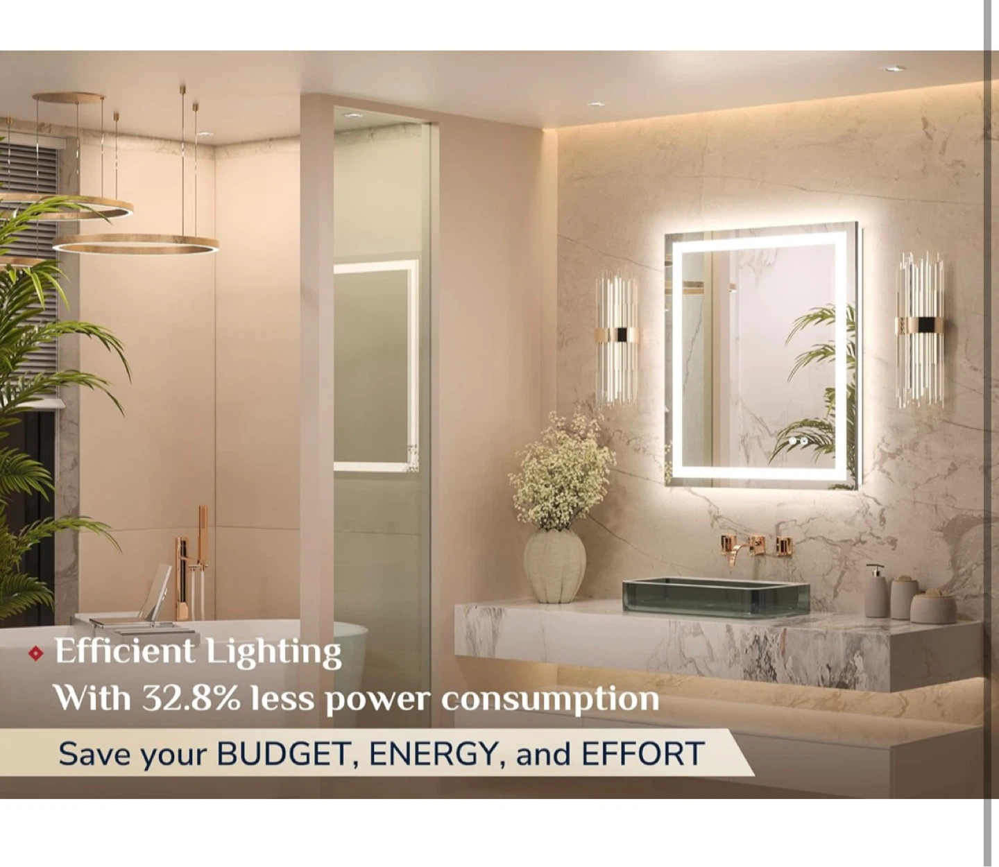 KEONJINN LED Vanity Mirror with Defogger - photo 2