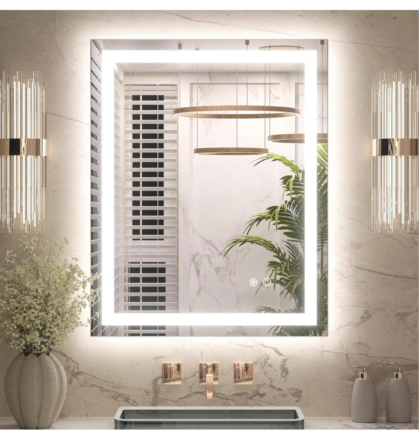KEONJINN LED Vanity Mirror with Defogger