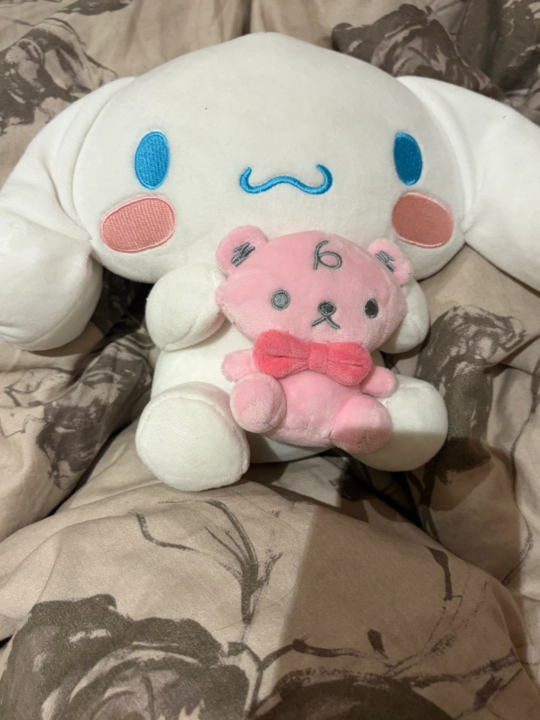 Cinnamoroll Plush Toy with Mini Pink Bear