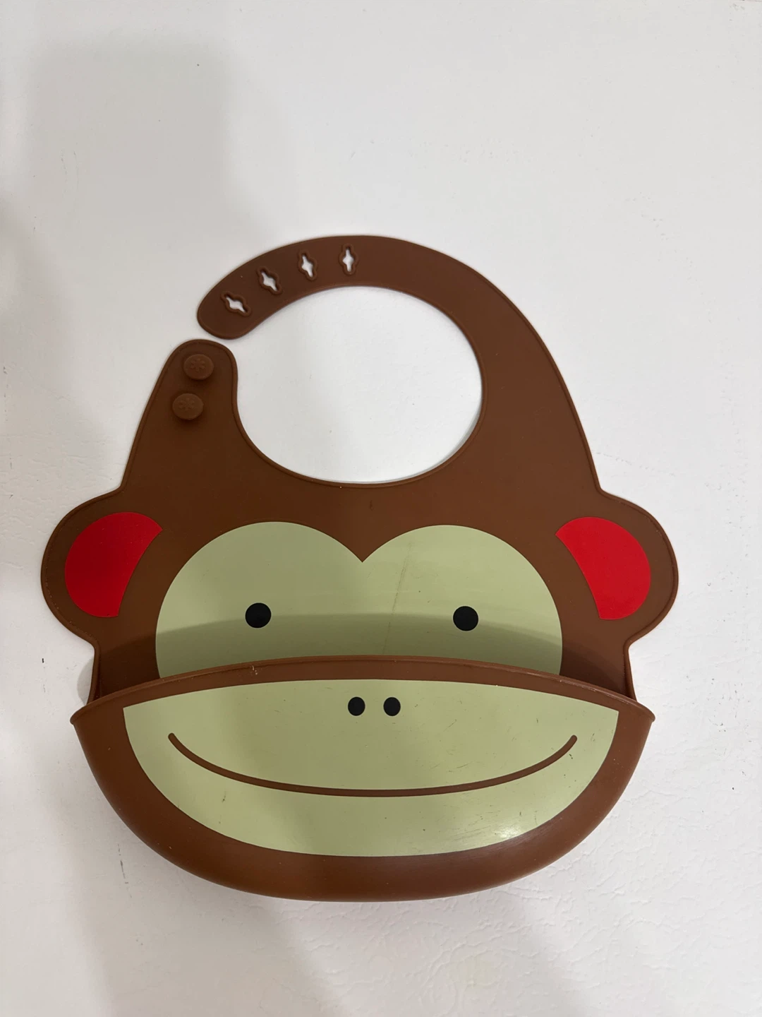 Skip Hop Zoo Monkey Silicone Bib