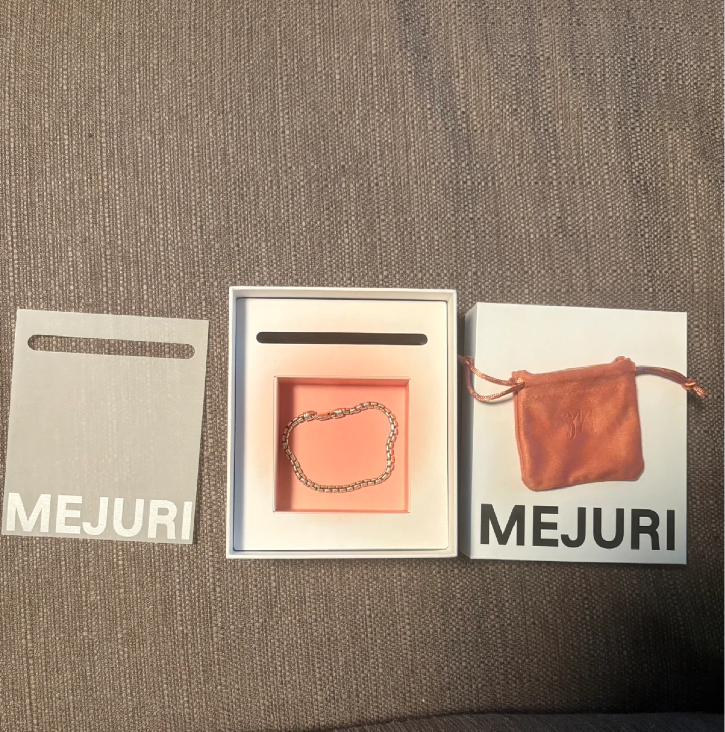 Mejuri .925 Silver Bracelet 4mm 7.5 inches (VALUE $340)