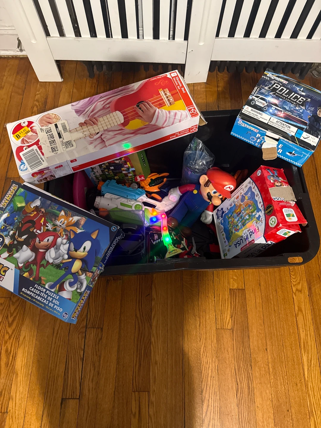 Hape Red Ukulele and Assorted Toys