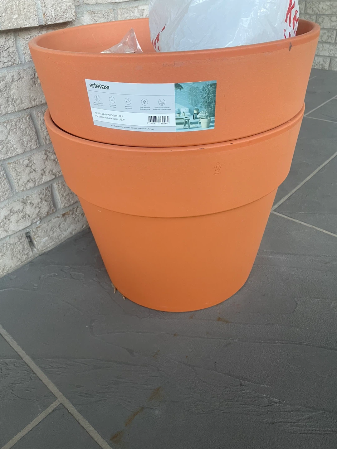 ArteVasi Wide Pot 50cm (19.7") Terracotta