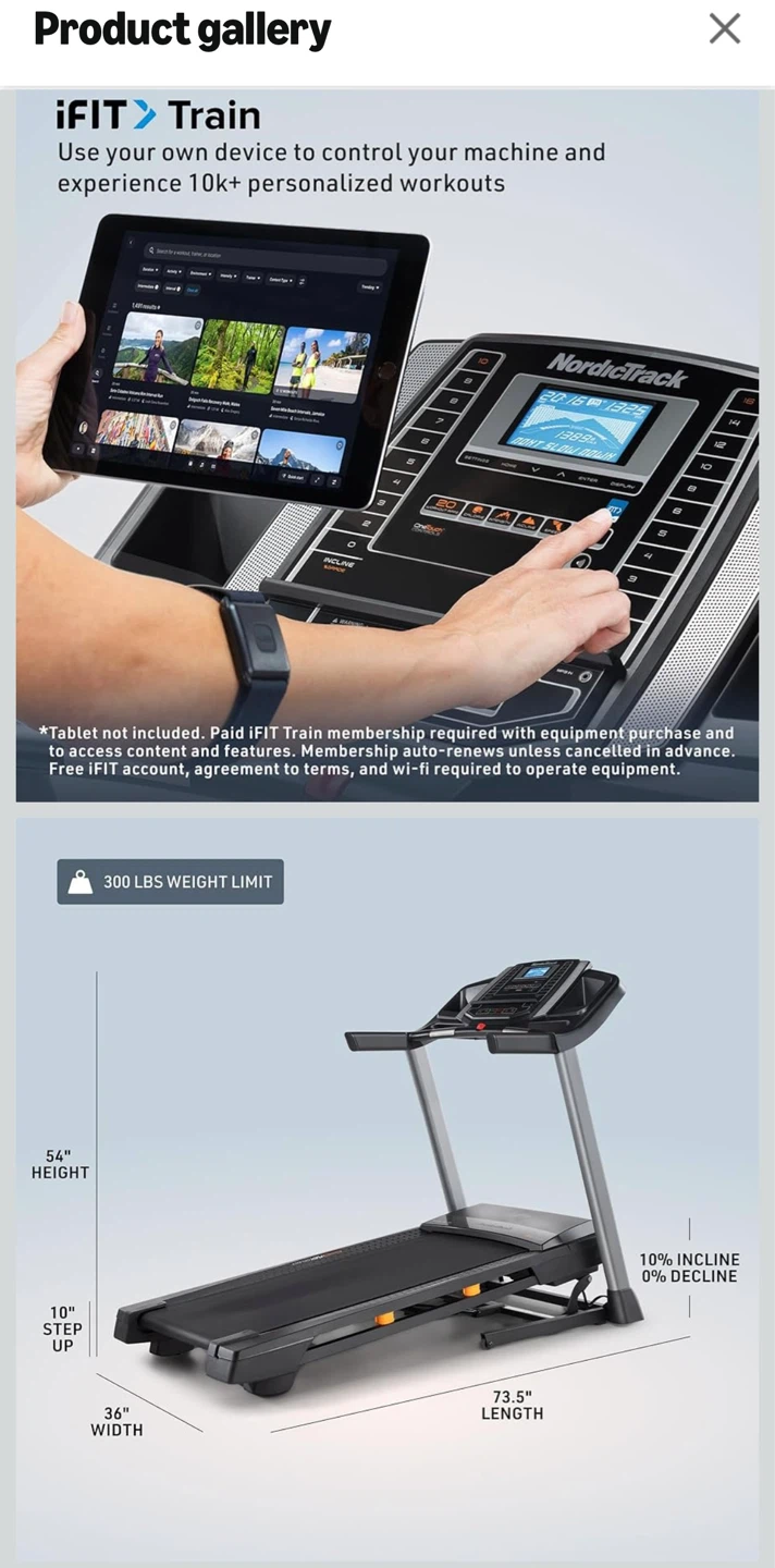 NordicTrack T Series Treadmill - photo 4