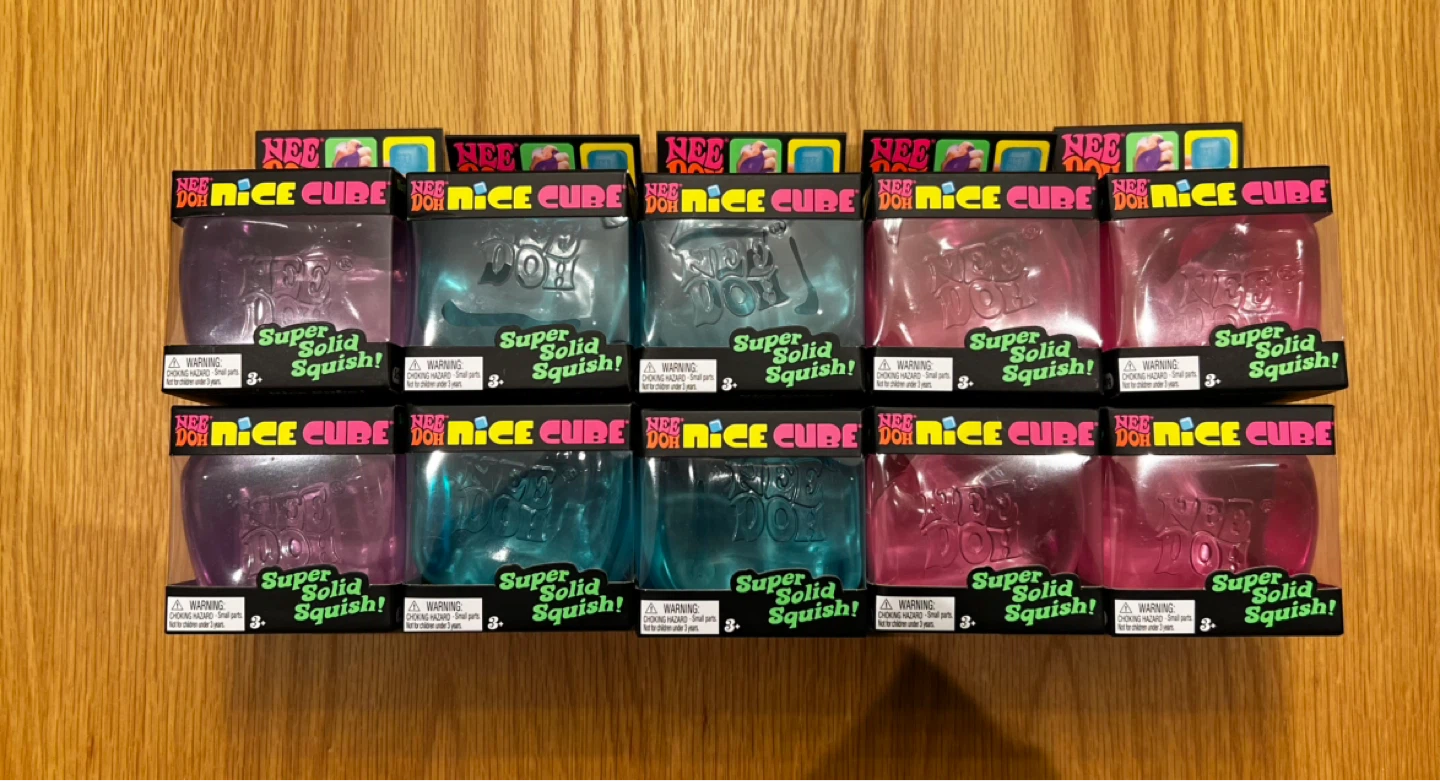 Nee Doh Nice Cube Super Solid Squish Fidget Toy