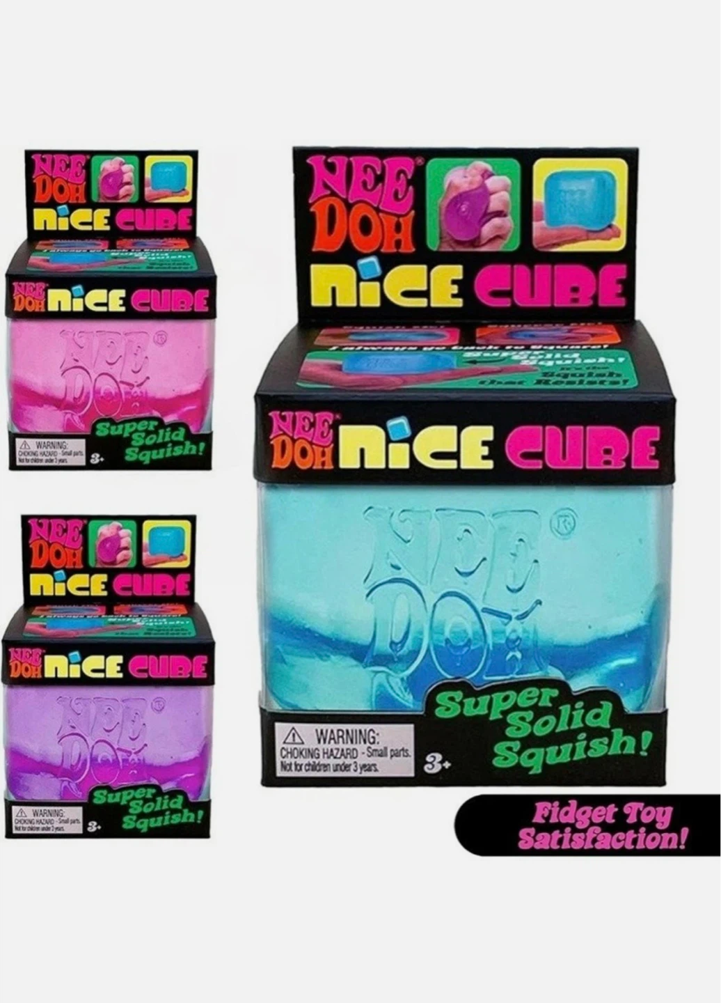 Nee Doh Nice Cube Super Solid Squish Fidget Toy - photo 2