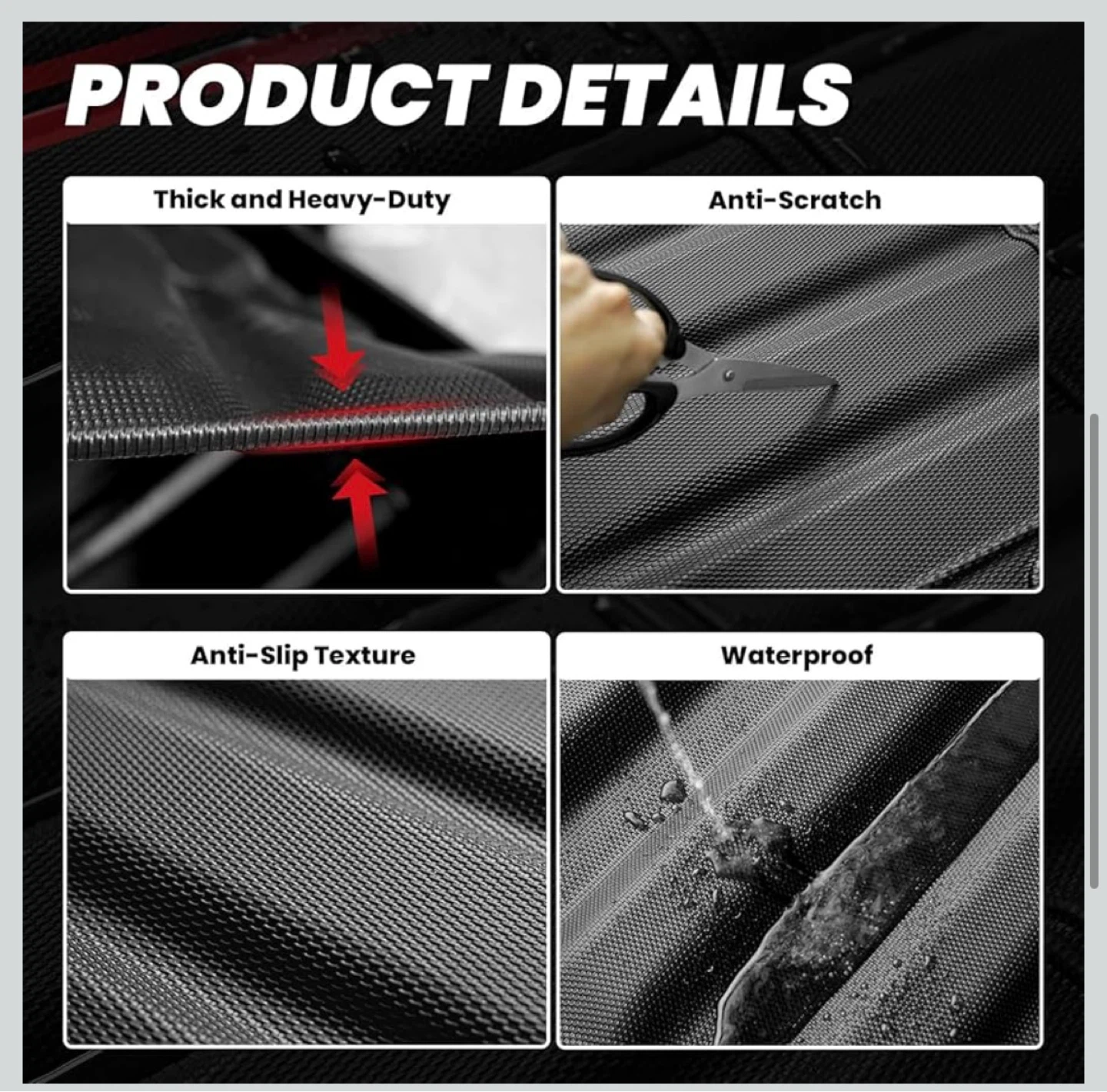 Heavy-Duty Truck Bed Mat Liner for Toyota Tundra 5.5FT - photo 5