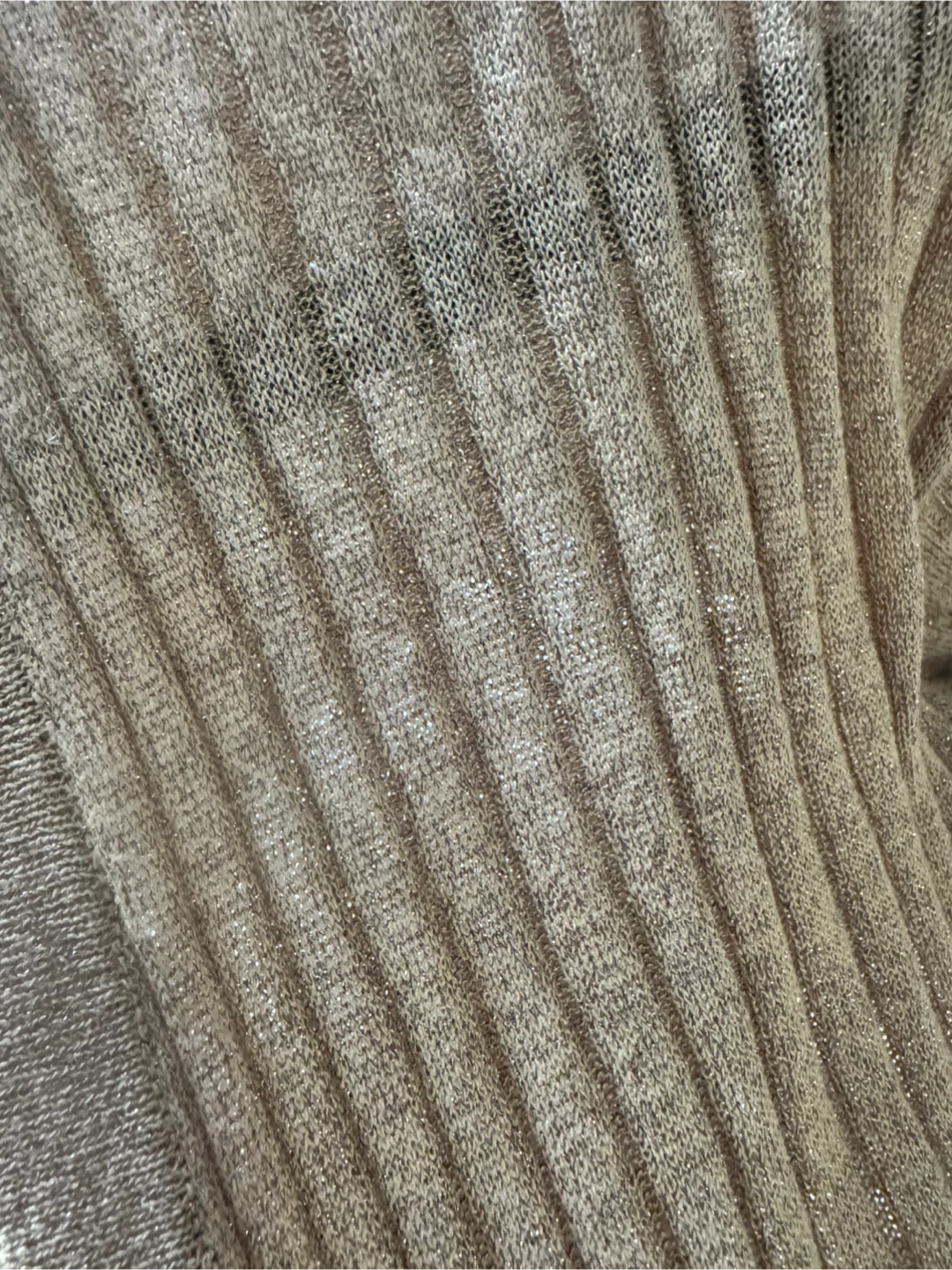 Ribbed Knit Cardigan with Rhinestone Buttons - photo 3