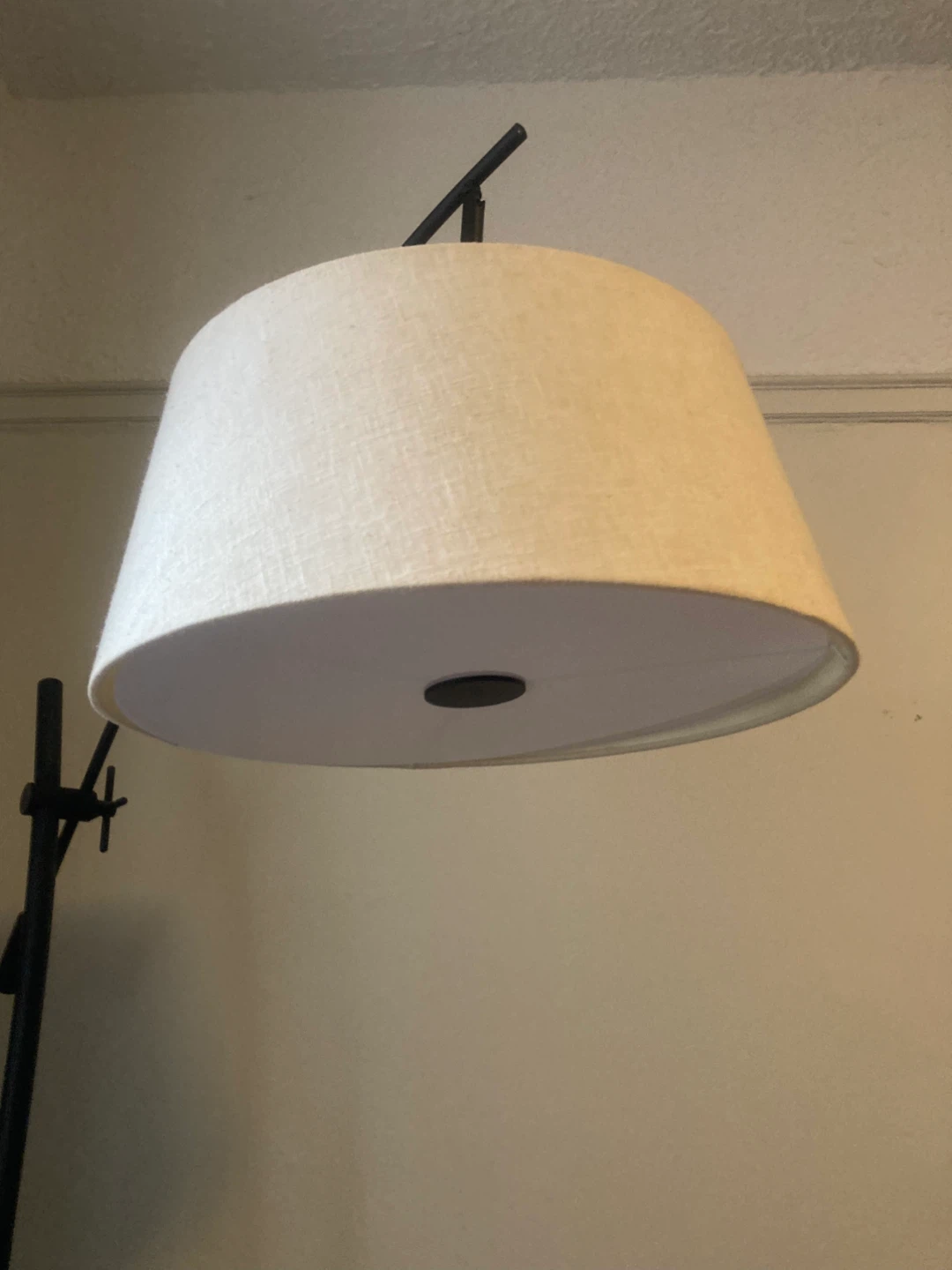 Arc Floor Lamp with Linen Shade - photo 2