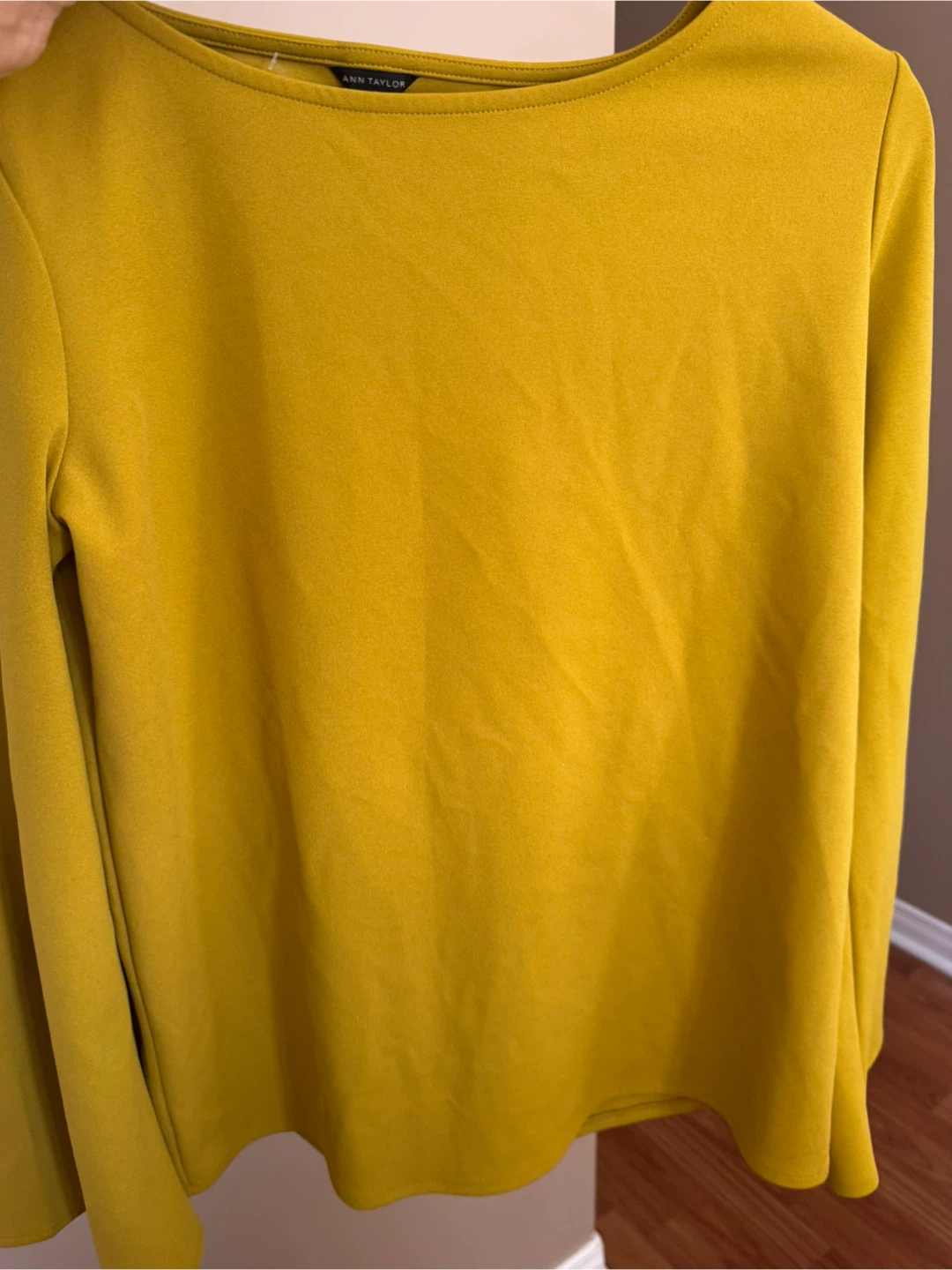 Ann Taylor Mustard Yellow Long Sleeve Top - Size M - photo 3