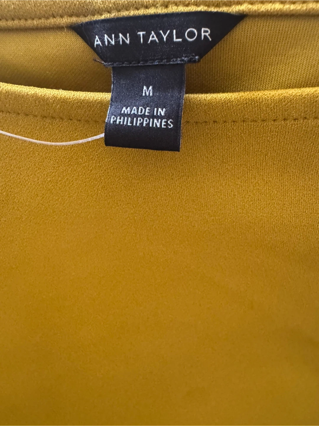 Ann Taylor Mustard Yellow Long Sleeve Top - Size M