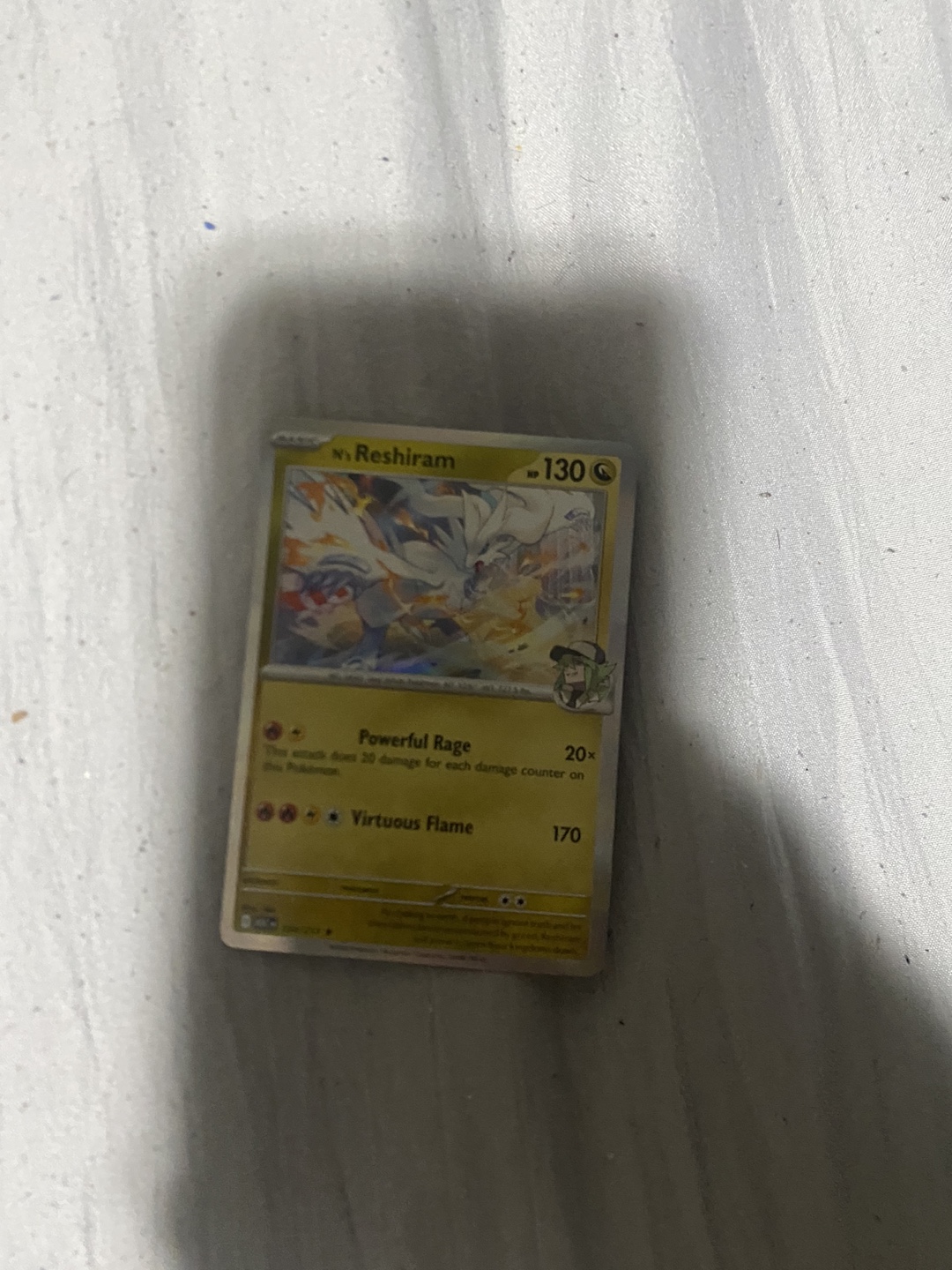 Pokemon Reshiram Trading Card