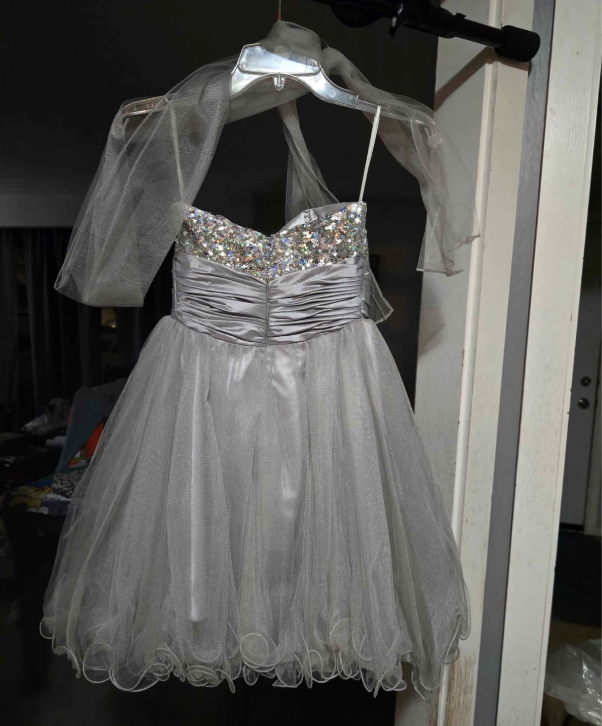 Sequin grad dress