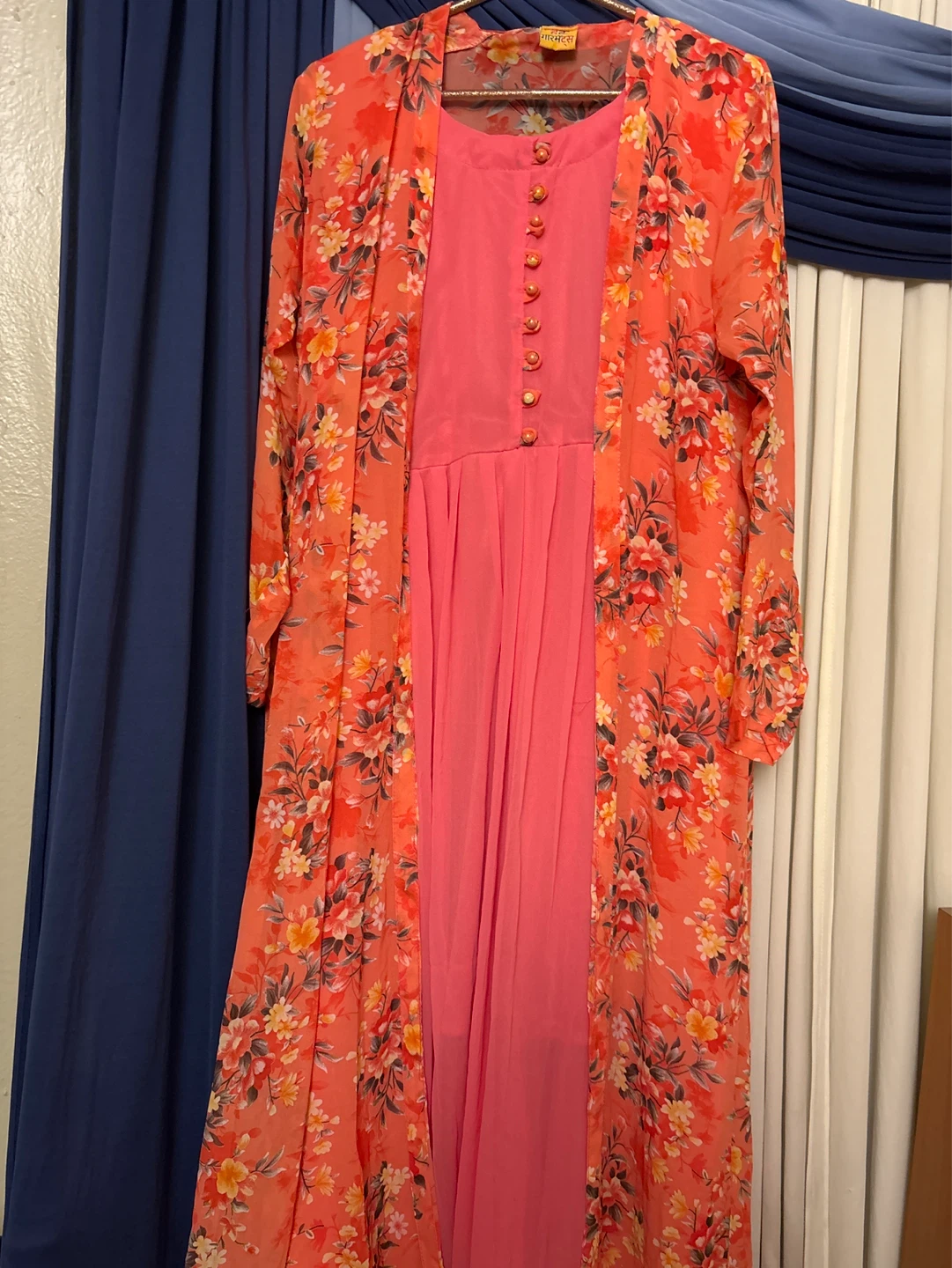 Women's Floral Print Kimono Style Dress