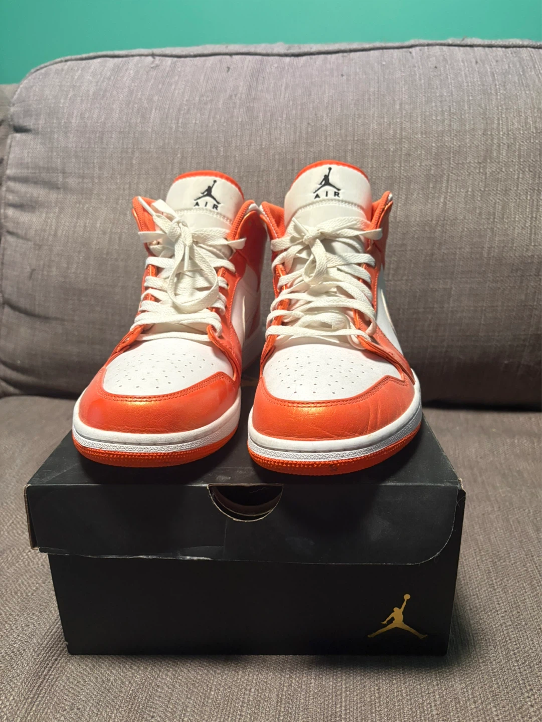 Jordan 1 Mid Electric Orange Size 11 - photo 4
