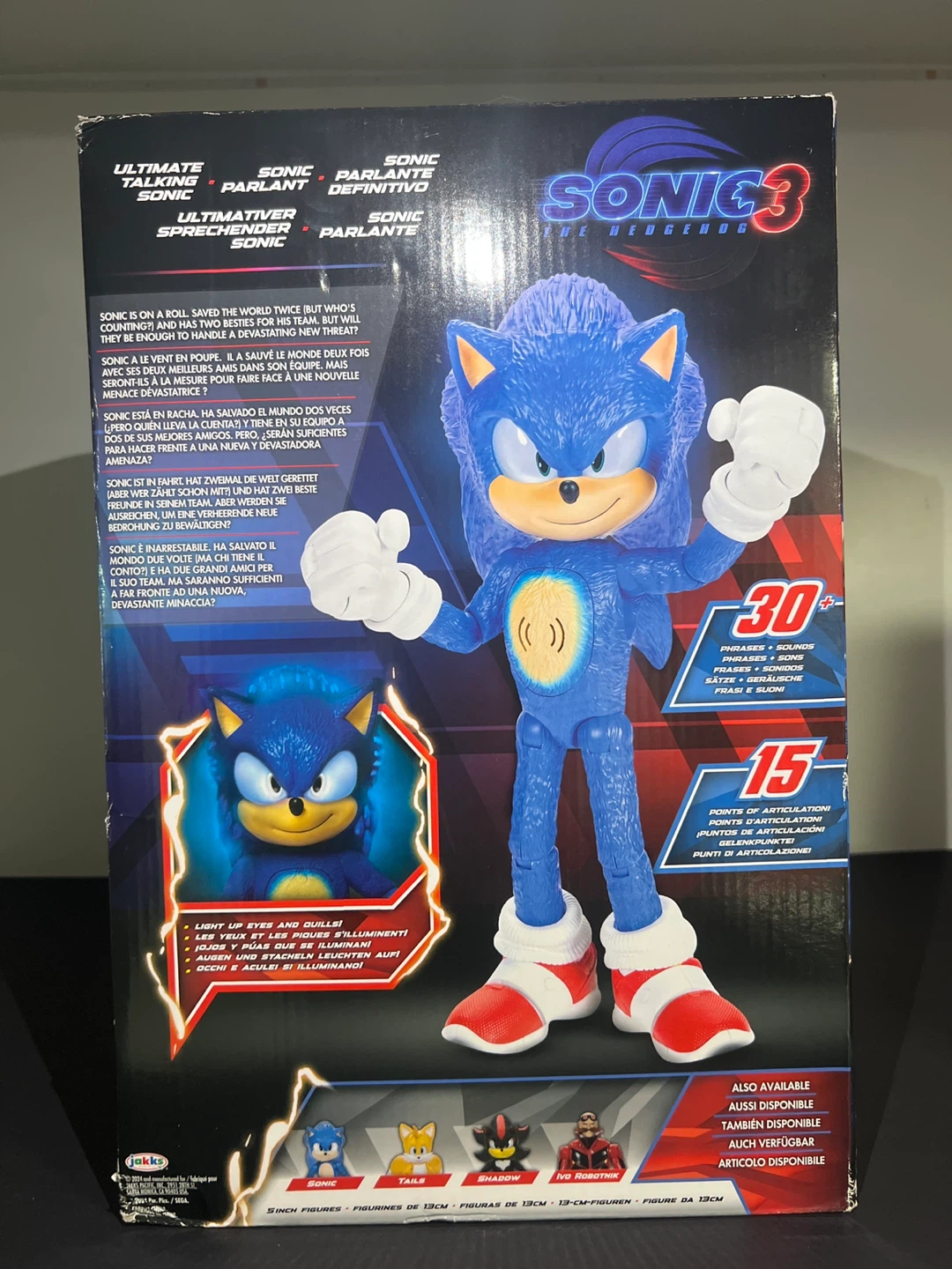 Sonic the Hedgehog 3 Ultimate Talking Sonic Action Figure - photo 3