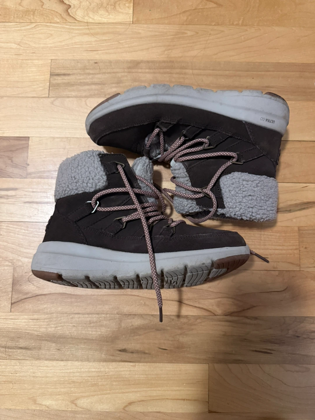 Skechers Women's Ultra GO Brown Winter Boots