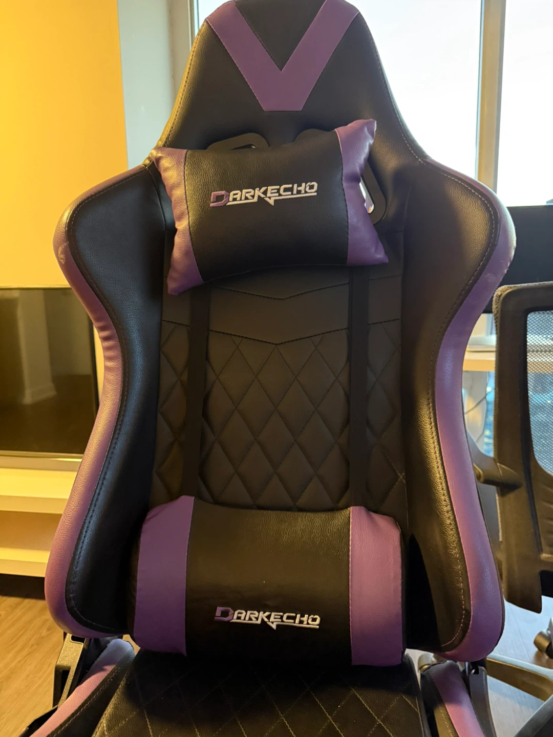 DARKecho Gaming Chair - Black & Purple - photo 3