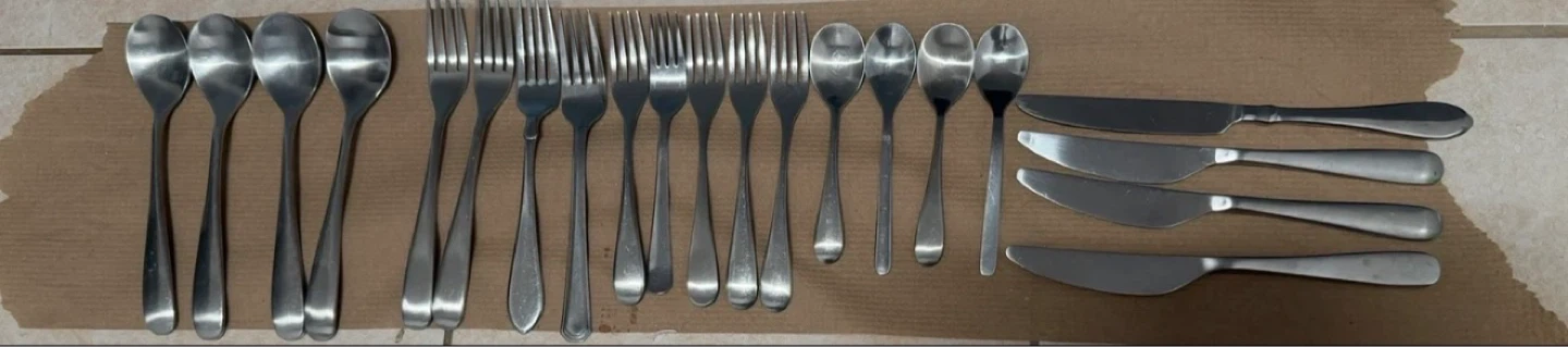 Stainless Steel Cutlery Set - Spoons, Forks, and Knives