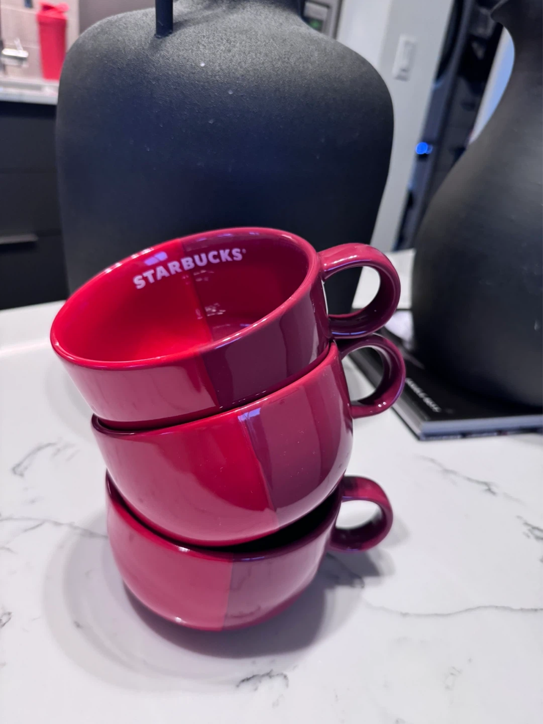 Starbucks Red Mugs - Set of 3 - photo 2
