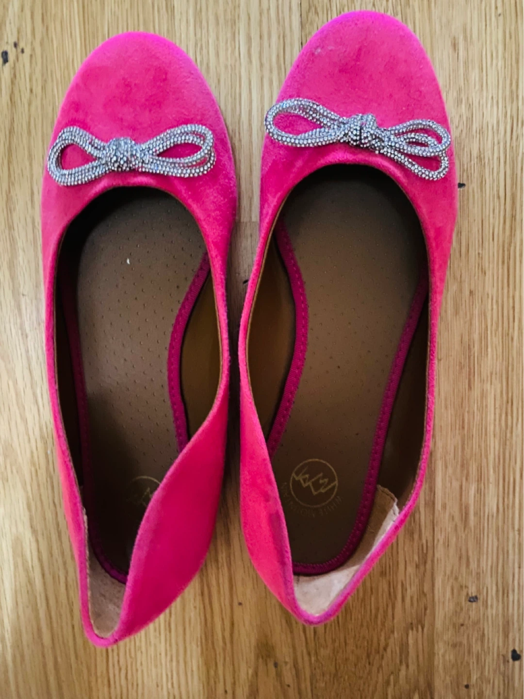 Hot Pink Ballet Flats with Bow Detail - photo 2