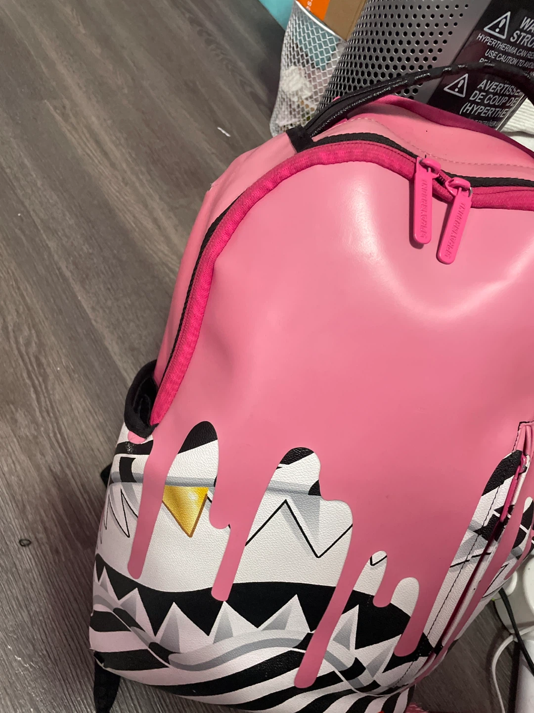 Sprayground Pink Drip Shark Backpack - photo 2