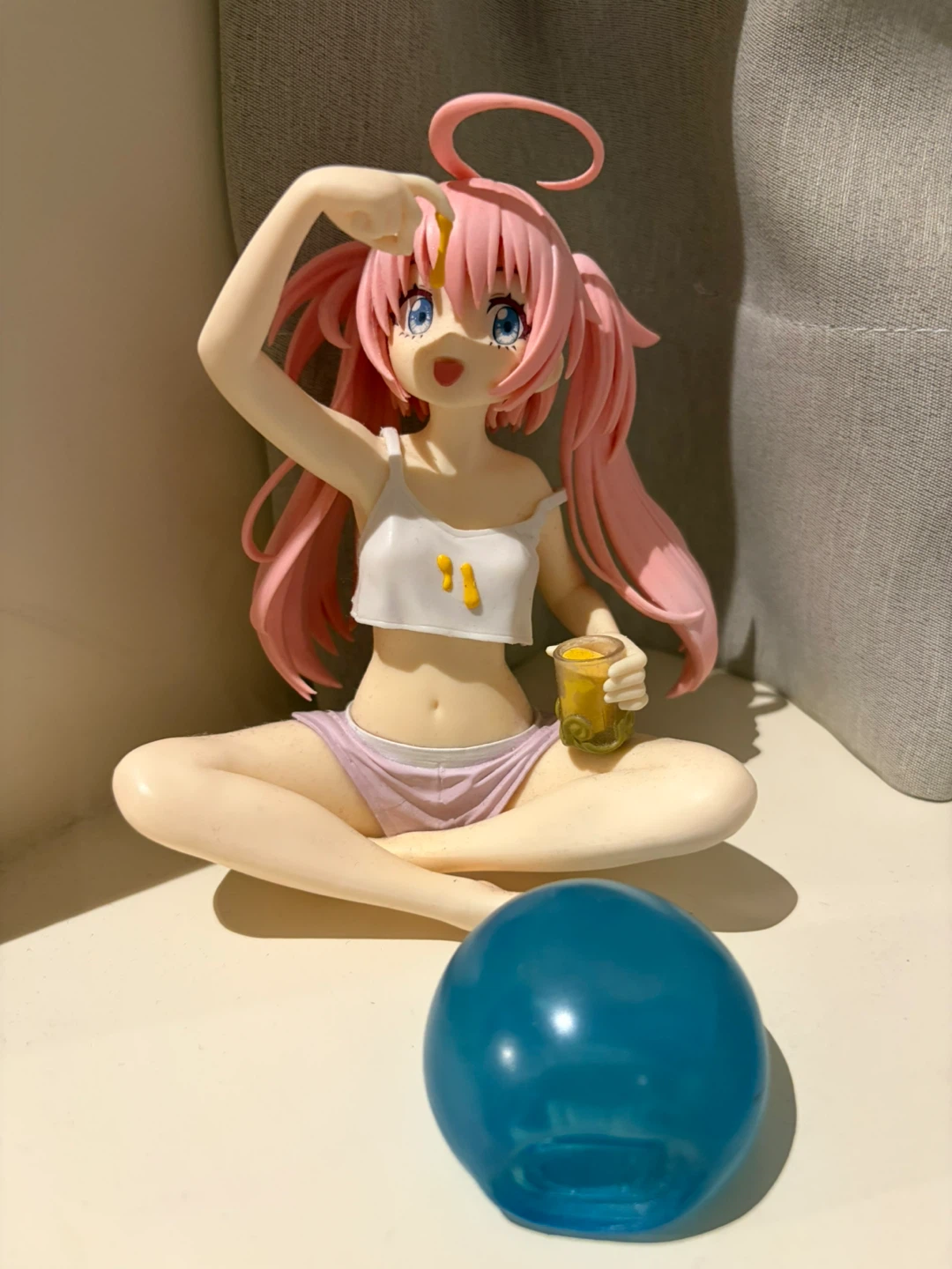 Anime Figure - Pink Hair Girl with Drink - photo 2