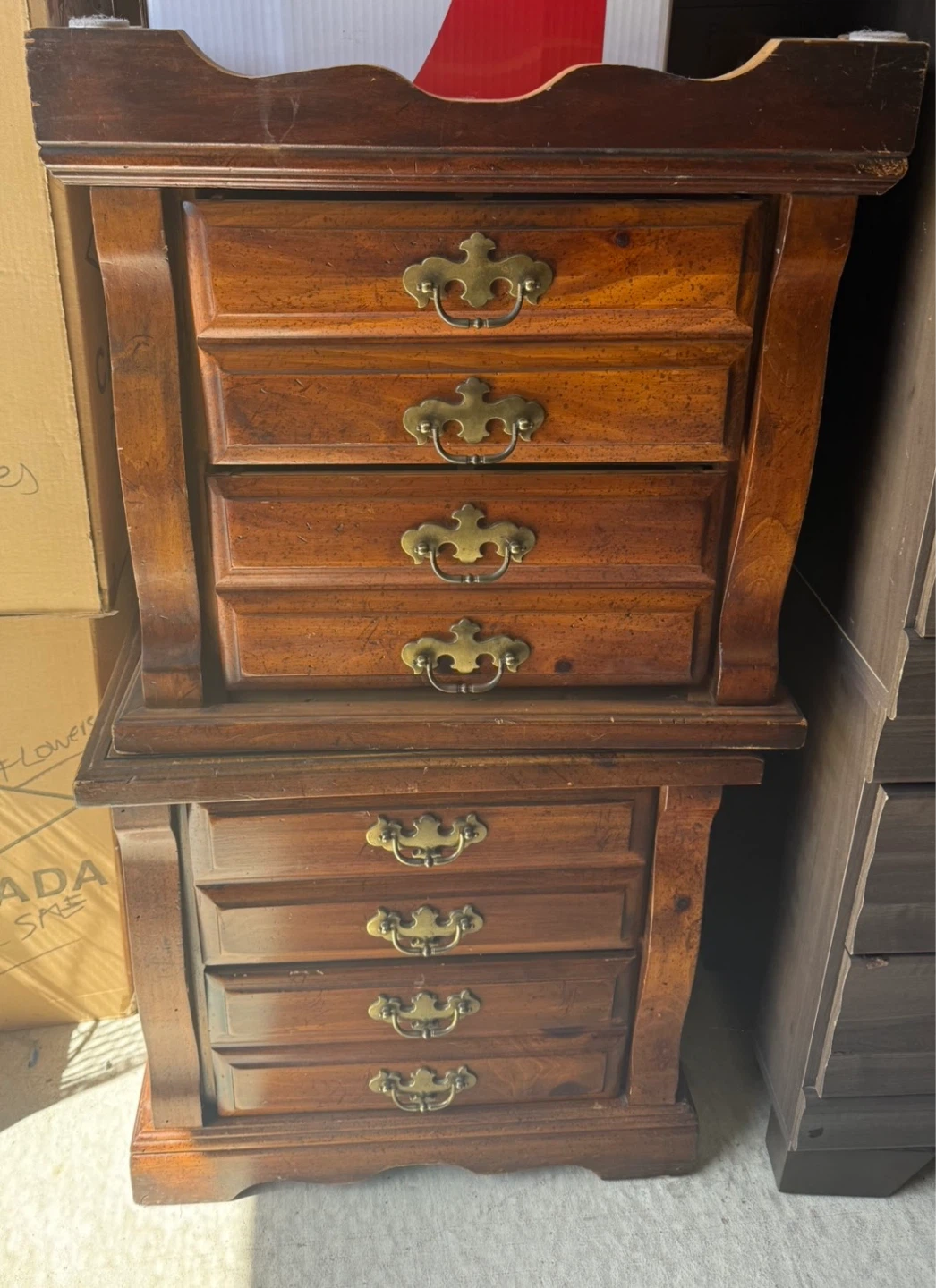 Wooden Nightstand with 4 Drawers - photo 4