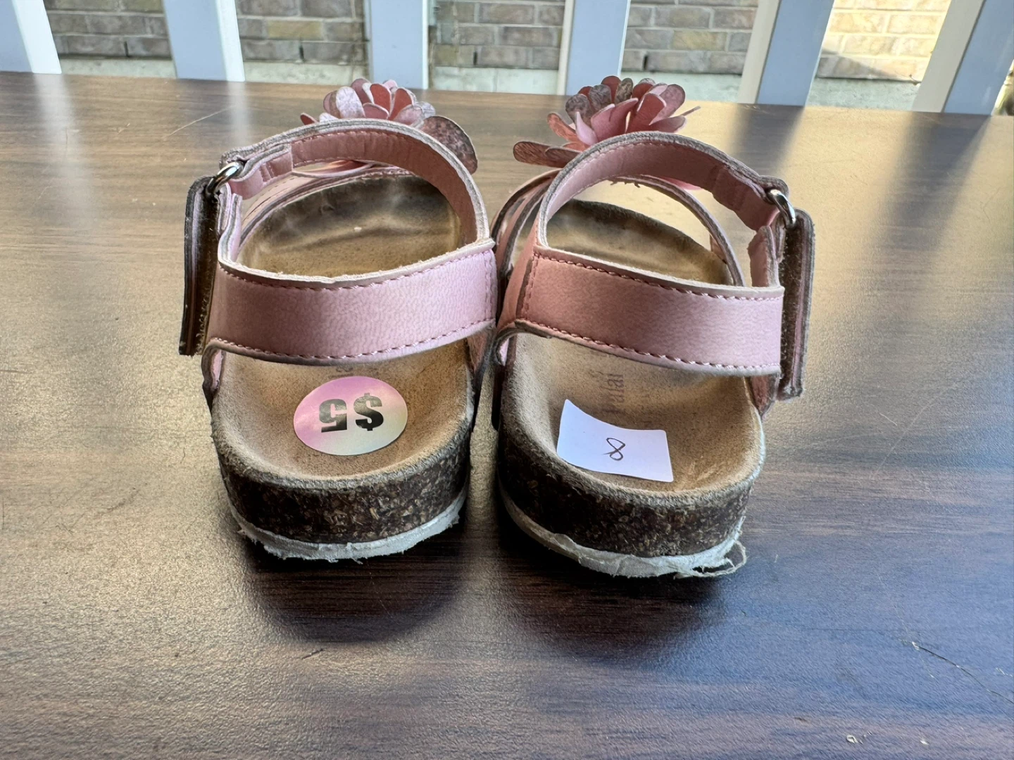 Toddler girl sandals - summer shoes- Pink Flower - photo 5