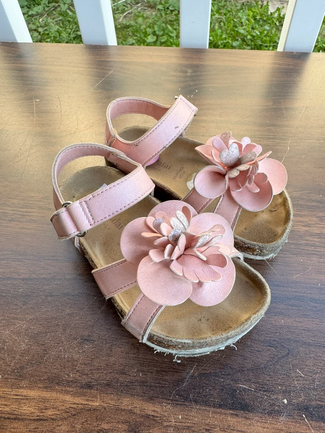 Toddler girl sandals - summer shoes- Pink Flower - photo 2