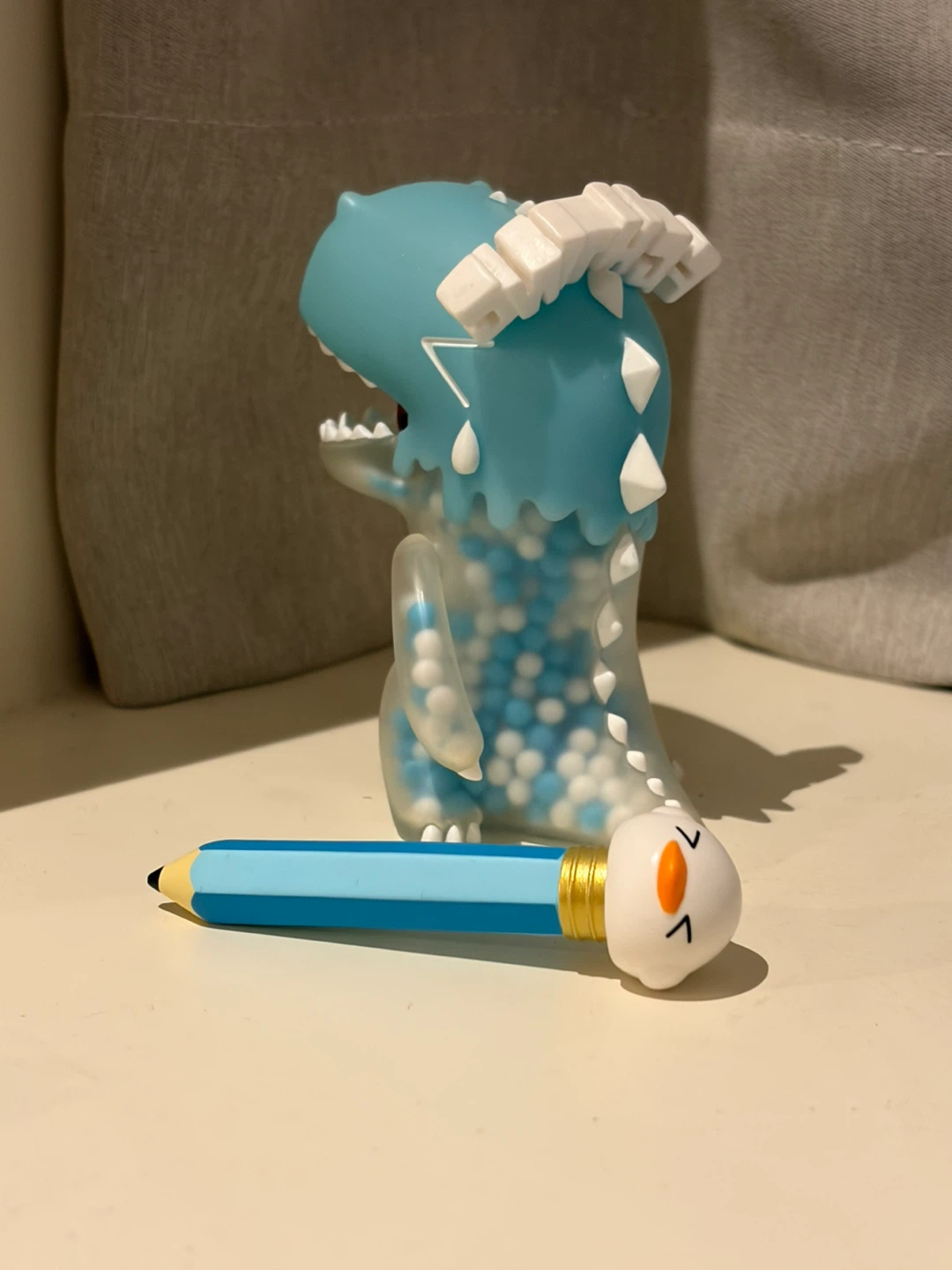 Blue Dinosaur Art Toy with Pencil Accessory - photo 2