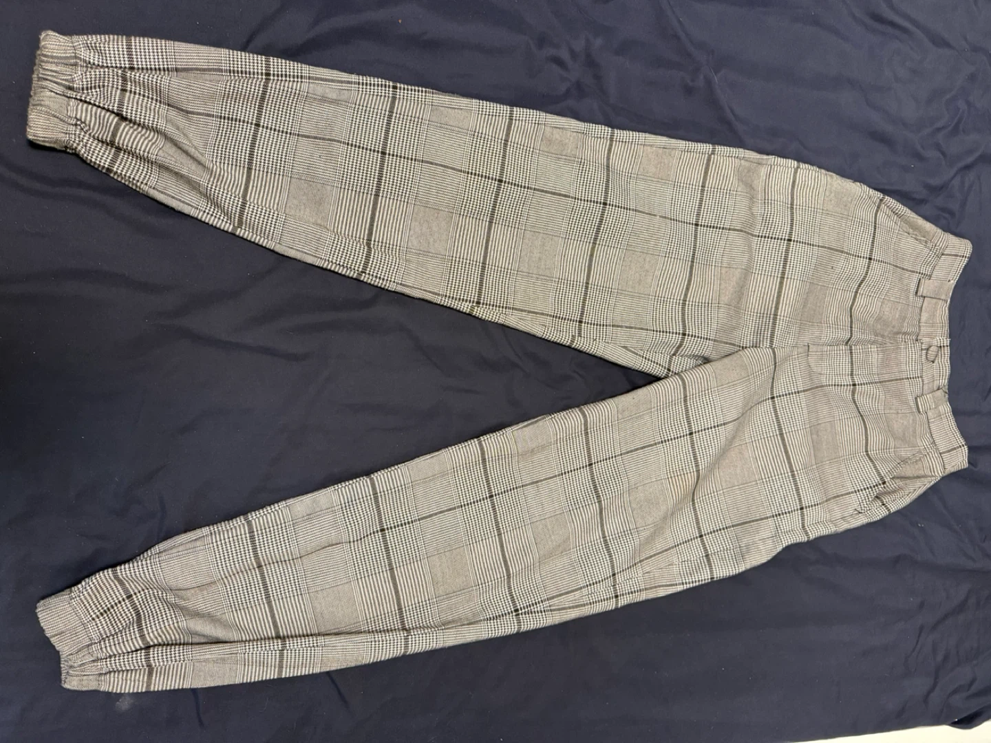 Men's Plaid Jogger Pants - Size Medium