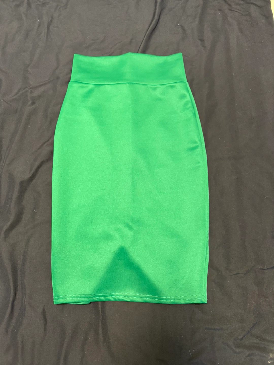 Bright Green Pencil Skirt - photo 4