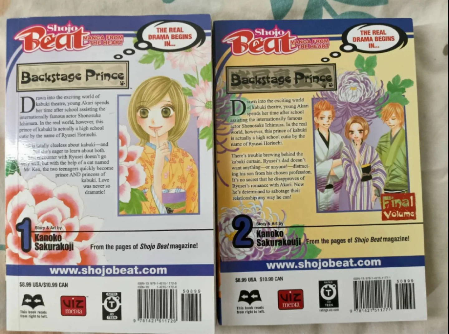 Backstage Prince Manga Volumes 1 & 2 by Kanoko Sakurakouji - photo 2