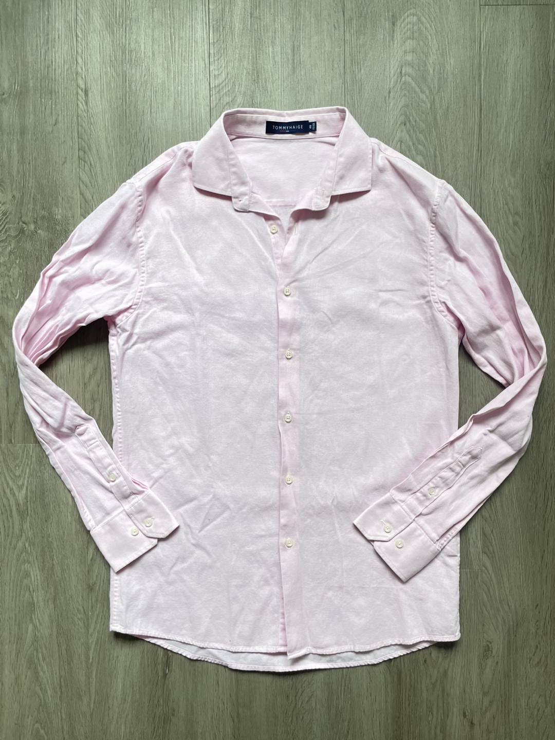 Tommy Haige Pink Long Sleeve Button-Up Shirt