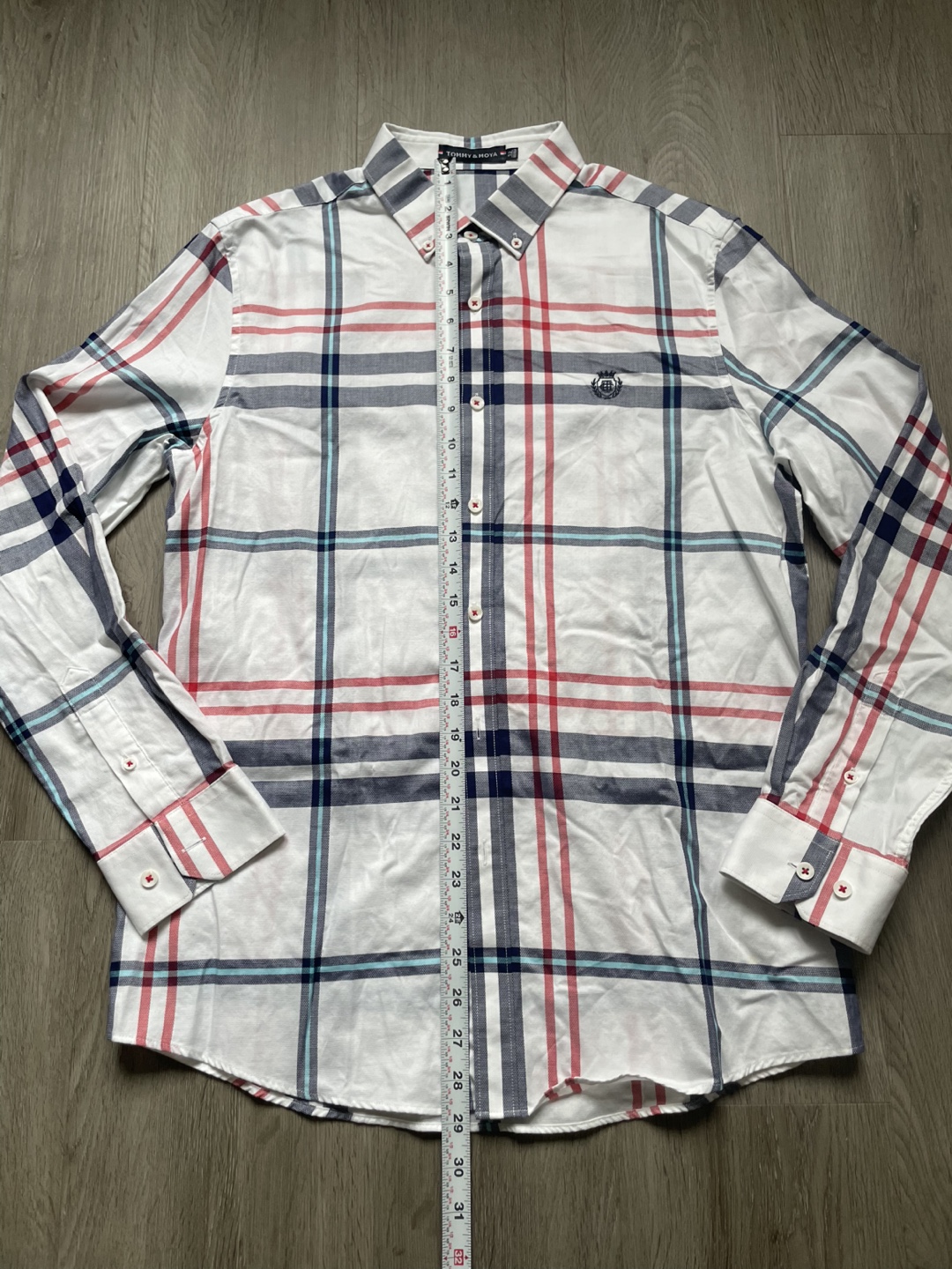 Tommy & Moya Plaid Button-Up Shirt, size 52 - photo 4