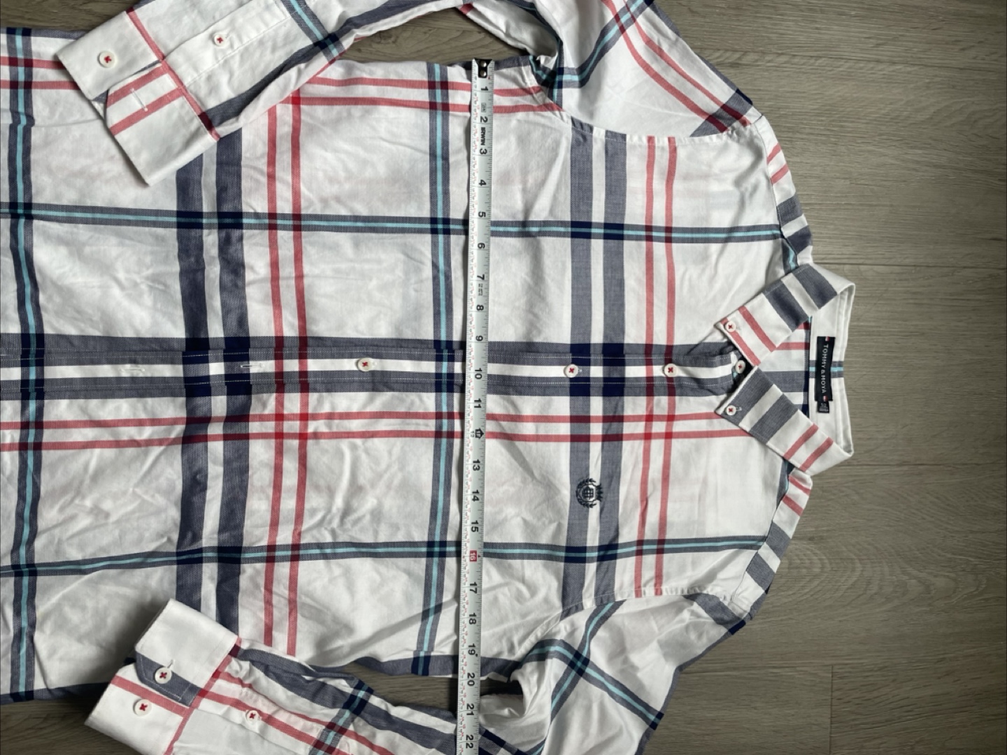 Tommy & Moya Plaid Button-Up Shirt, size 52 - photo 5