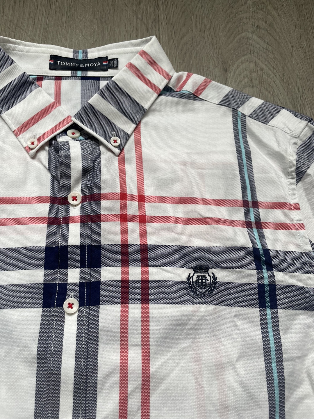 Tommy & Moya Plaid Button-Up Shirt, size 52 - photo 2