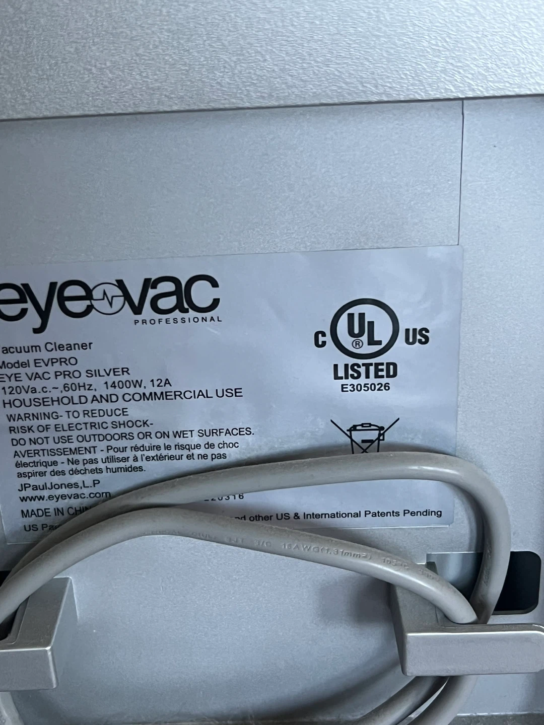 EyeVac Professional EVPRO Vacuum Cleaner - photo 4