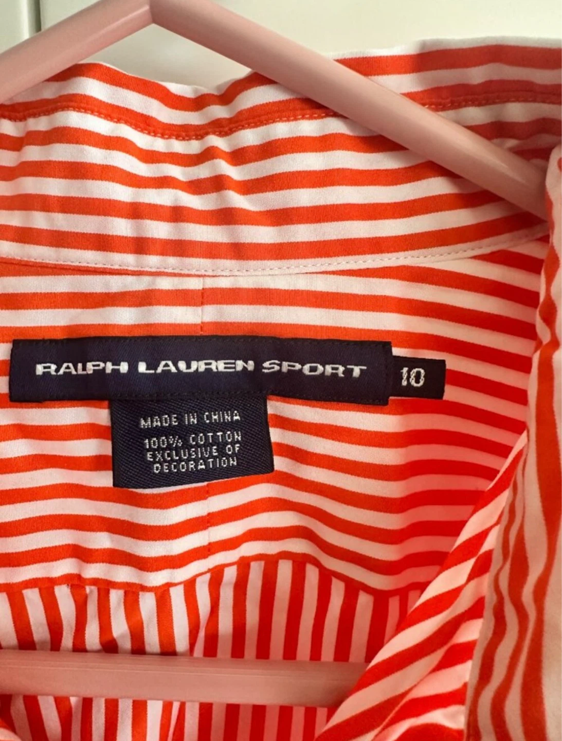 Ralph Lauren Sport Women’s Striped Shirt – Embroidered Crest - photo 4