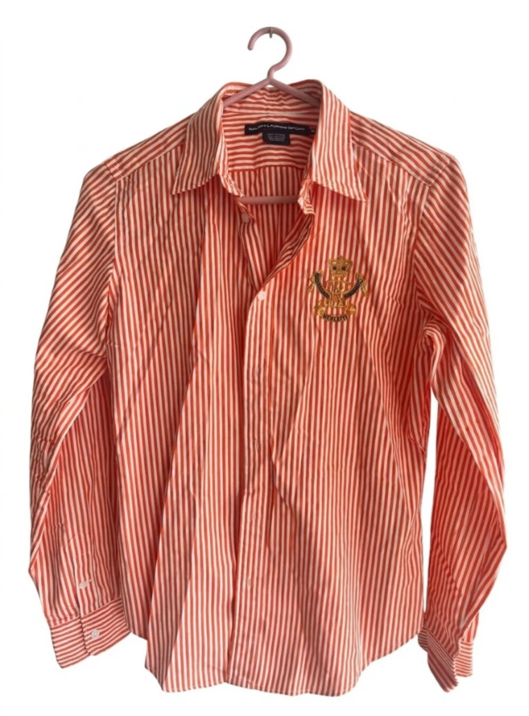 Ralph Lauren Sport Women’s Striped Shirt – Embroidered Crest - photo 2