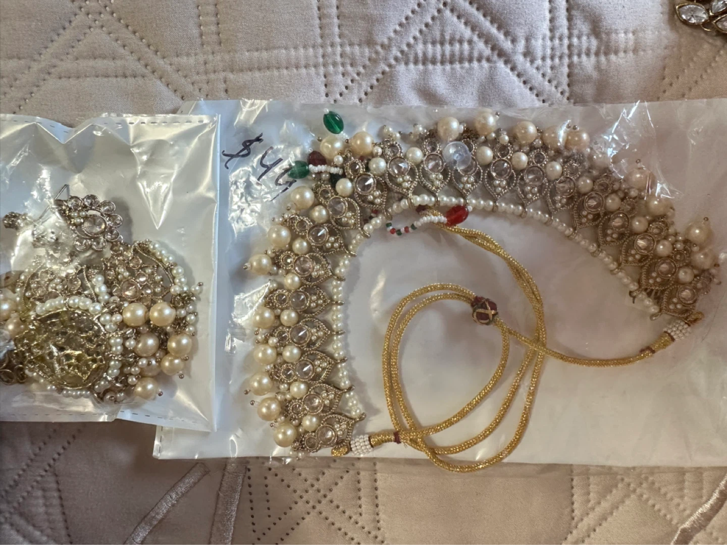 Chunky Statement Necklace & Earring Set with Beads - photo 5